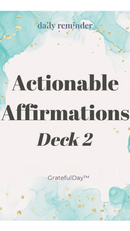 Card Deck Actional Affirmations Deck #2
