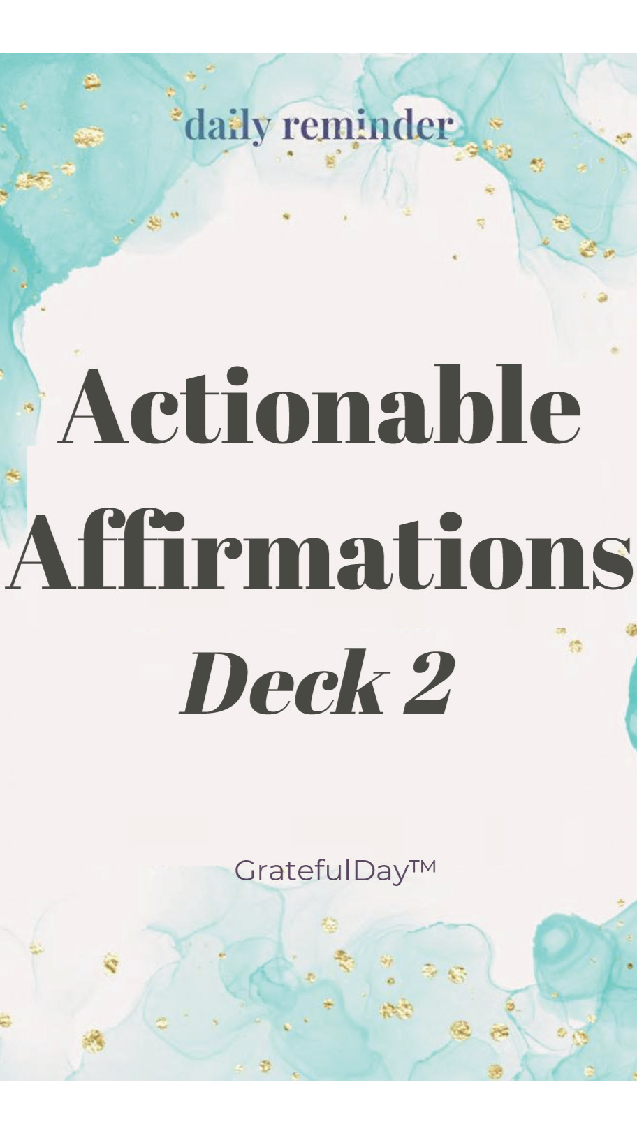 Card Deck Actional Affirmations Deck #2